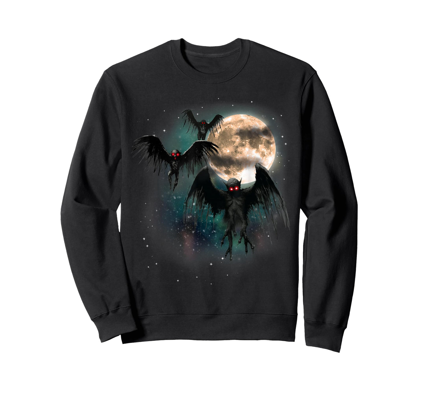 Mothman Shirt Cryptid Cryptozoology Monster Cursed Dead Moon T-Shirt