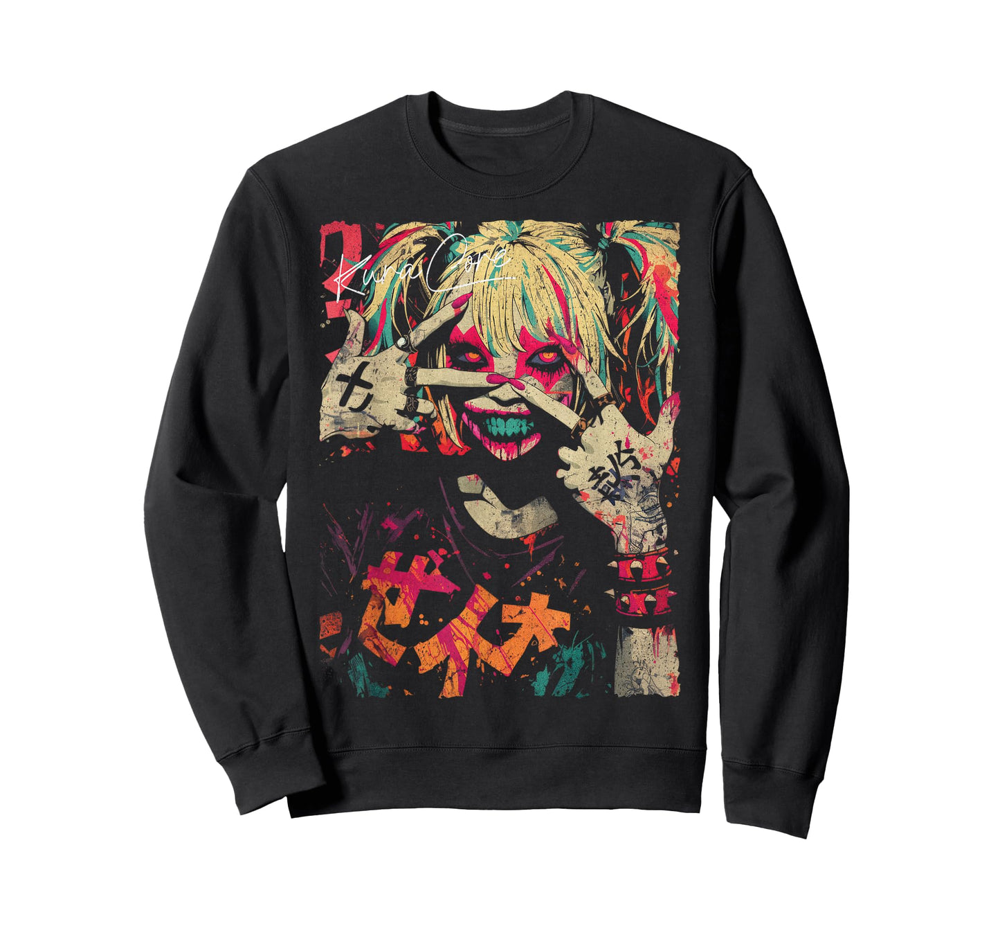 Japanese Streetwear Cyberpunk Y2K Retro Techwear Manga Anime T-Shirt