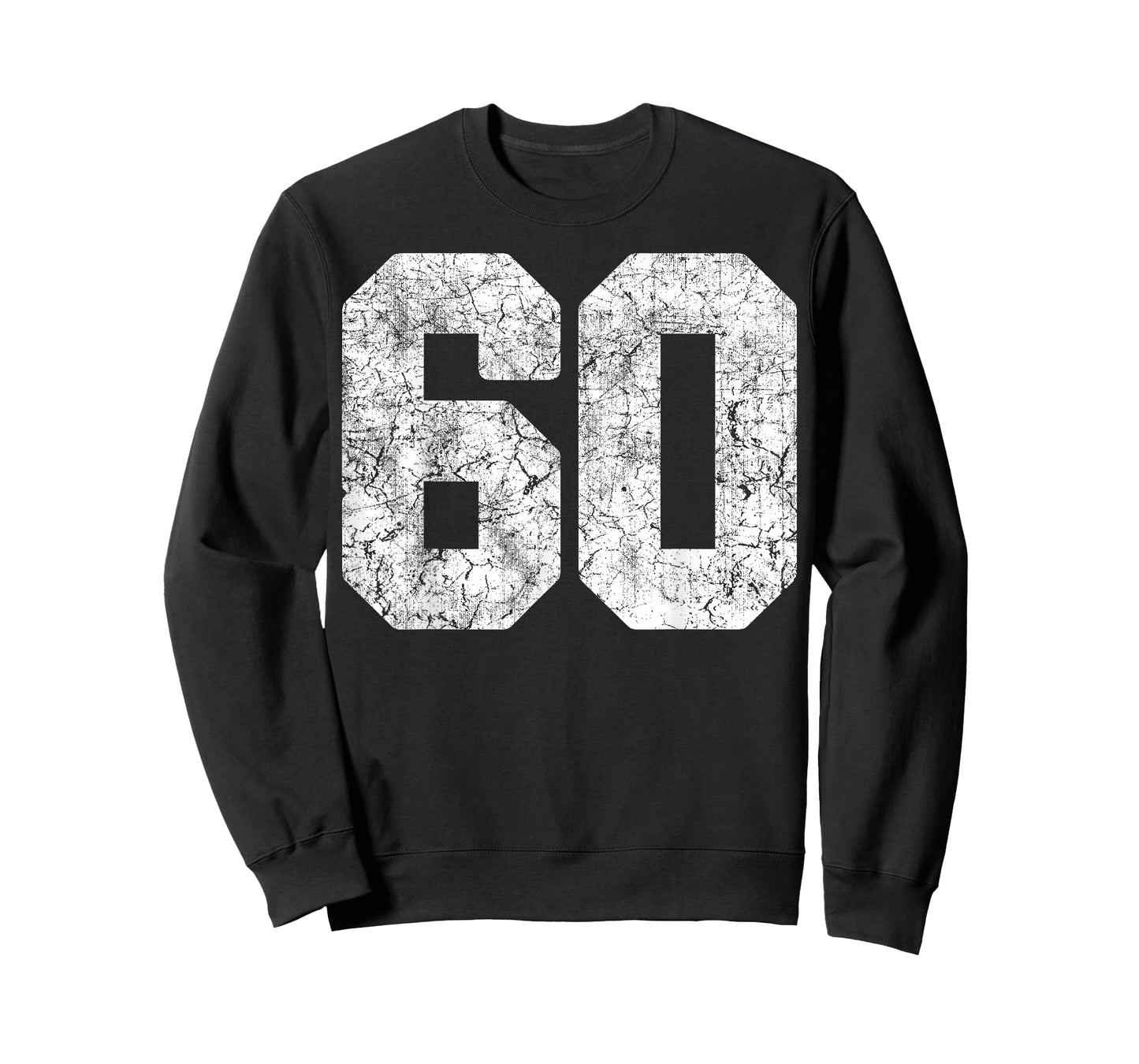 Distressed White Number 60 Jersey Player Uniform #60 Grunge T-Shirt