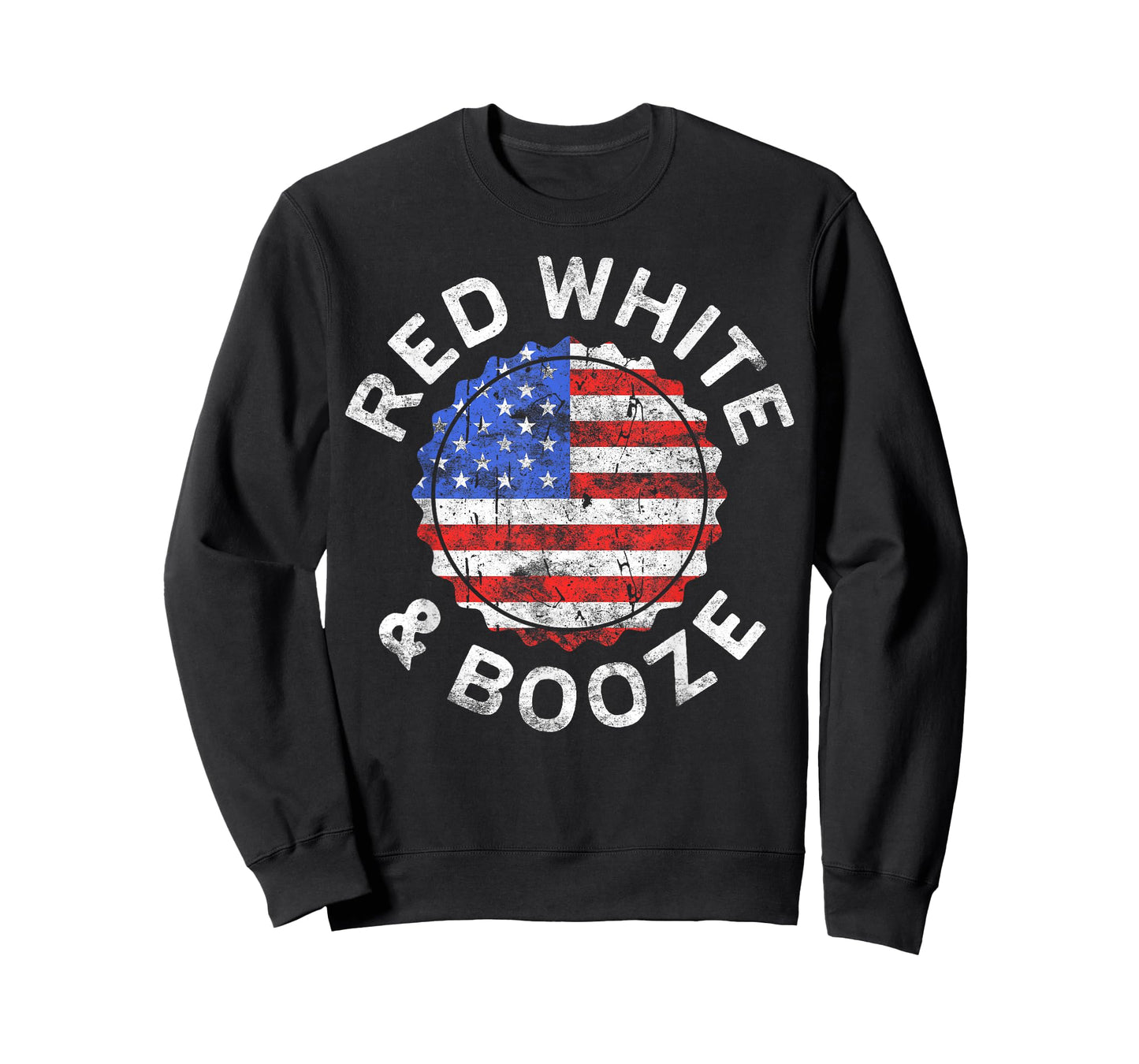 Red White And Booze Shirt Men Women Drinking 4th of July T-Shirt