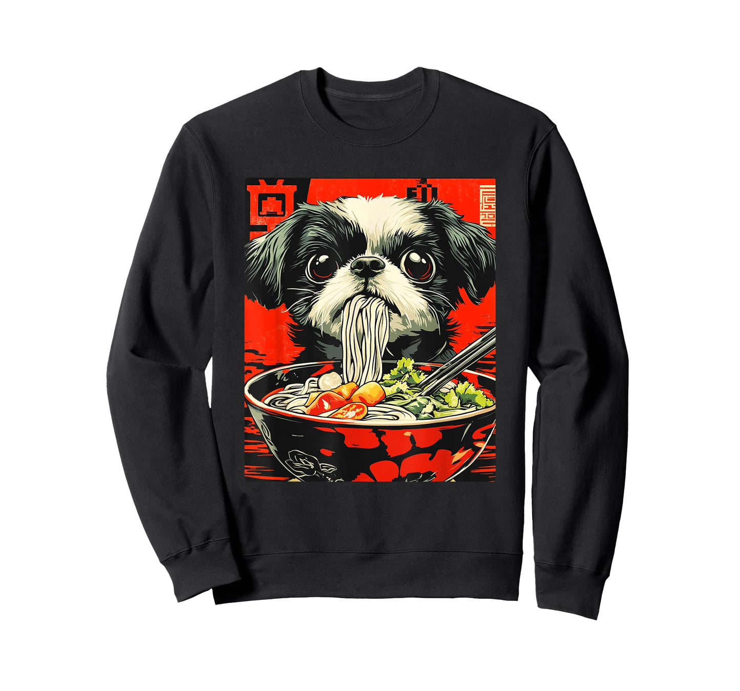 Shih Tzu Eating Japanese Ramen T-Shirt