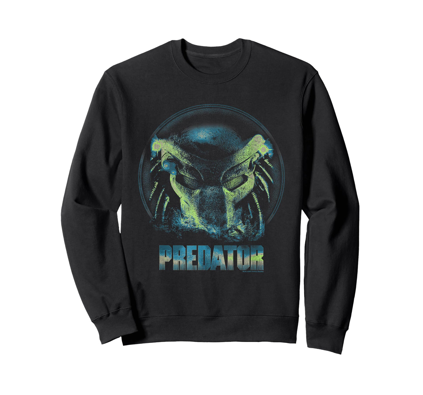 Aliens Iconic Predator Big Face Distressed Big Chest Poster T-Shirt