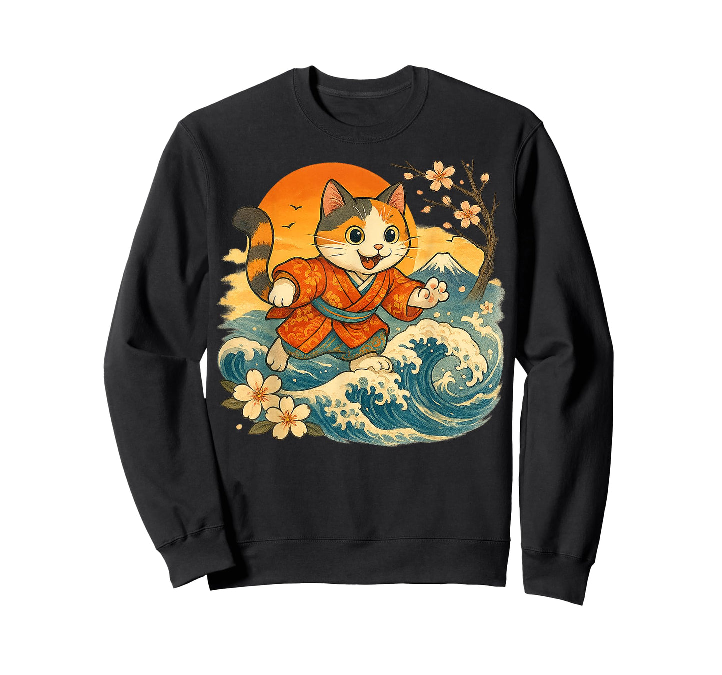 Kawaii Cat Anime Japanese Funny Art Gifts Men Women Kids T-Shirt