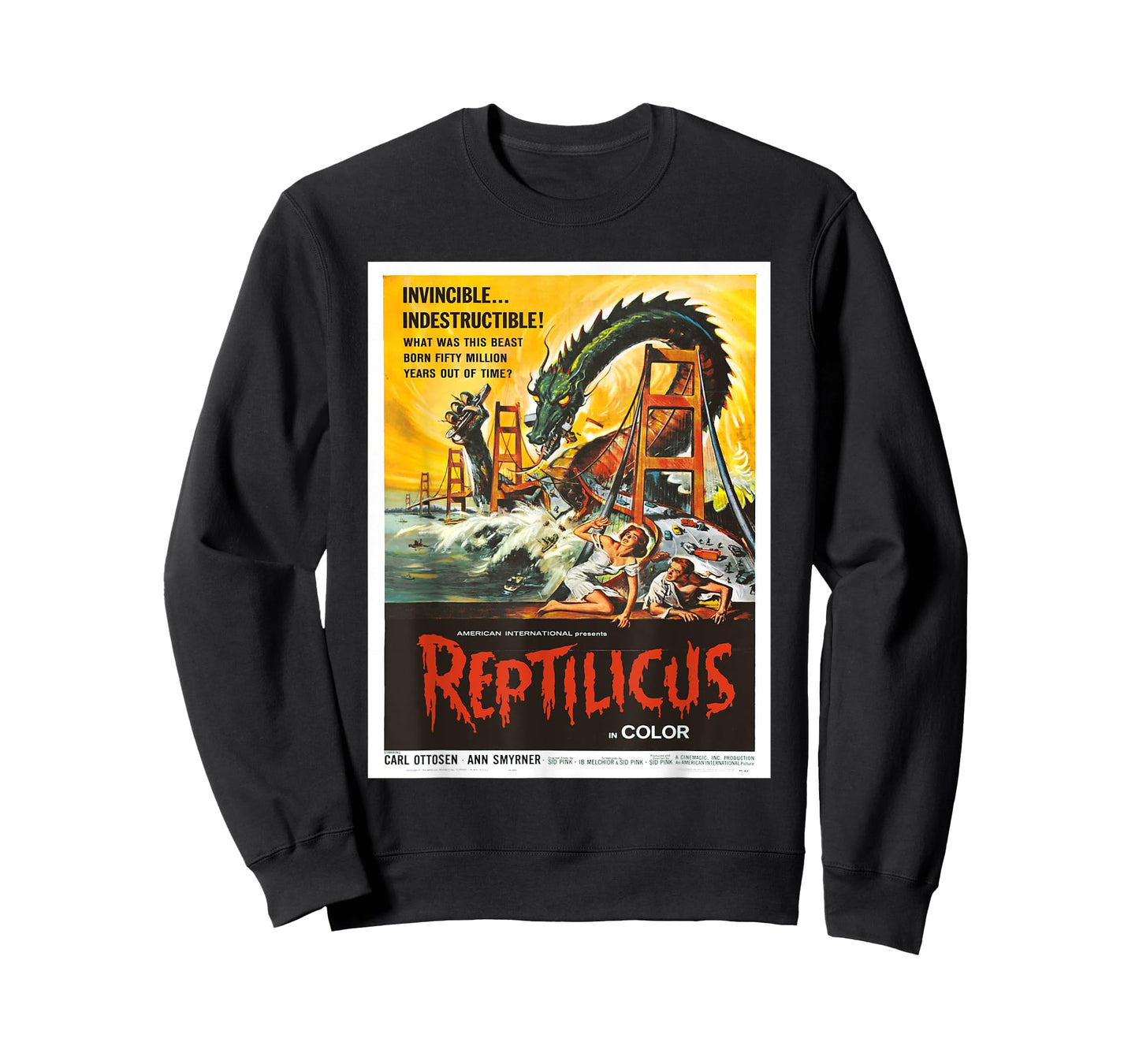 Reptilicus Danish American Sci-Fi giant monster movie poster T-Shirt