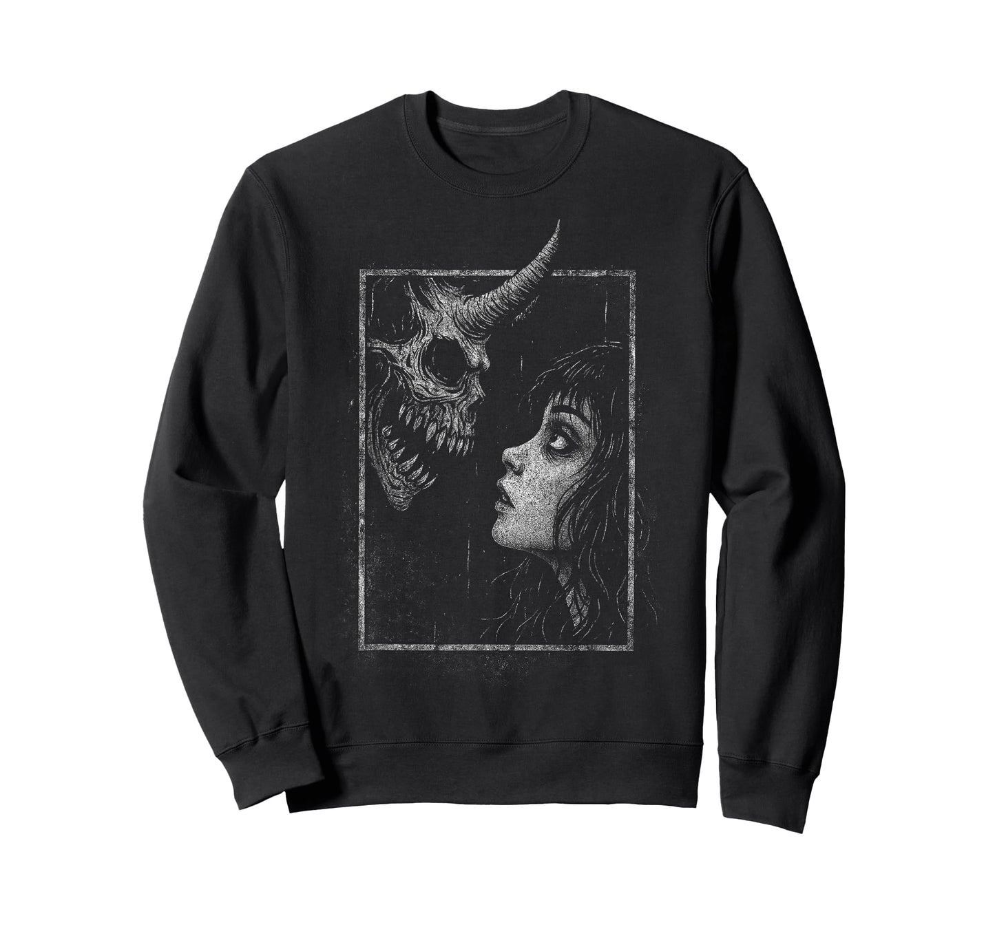 Horror Creepy Demon Monster Anime Manga Alt Scary Goth Girl T-Shirt