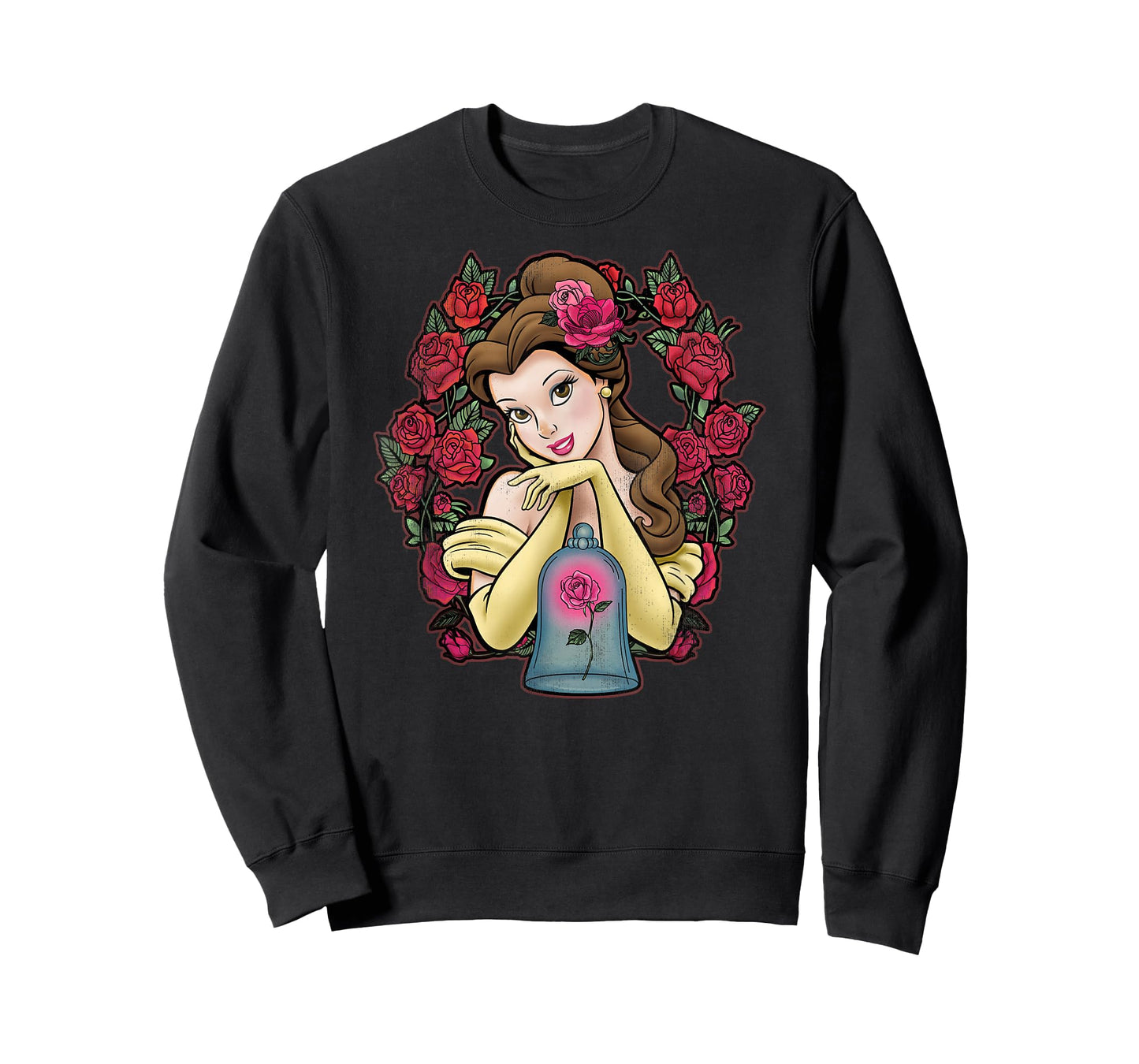 Disney Beauty And The Beast Belle Roses Graphic T-shirt T-Shirt