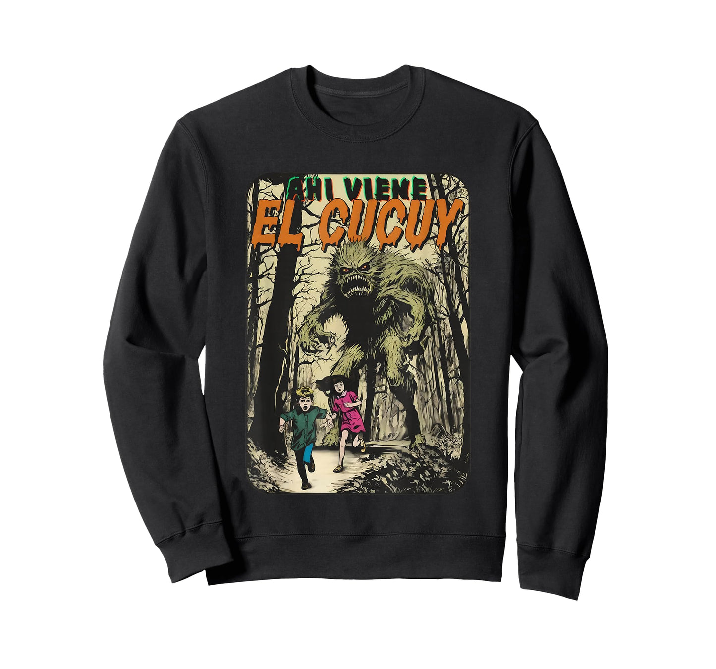 Aqui Viene El Cucuy Scary Monster Folklore Halloween T-Shirt