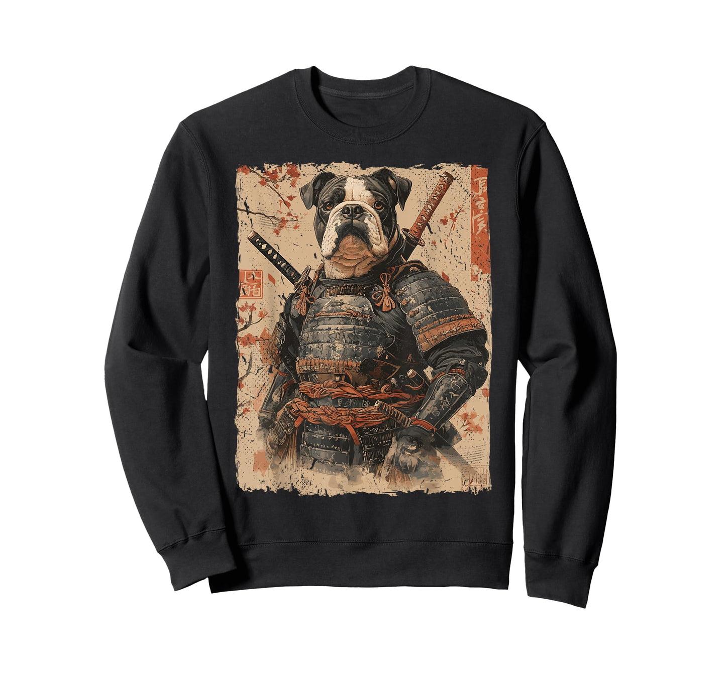 Samurai Dog Warrior Japanese Ukiyo-e Artwork Dog Samurai T-Shirt for Men Women Kids