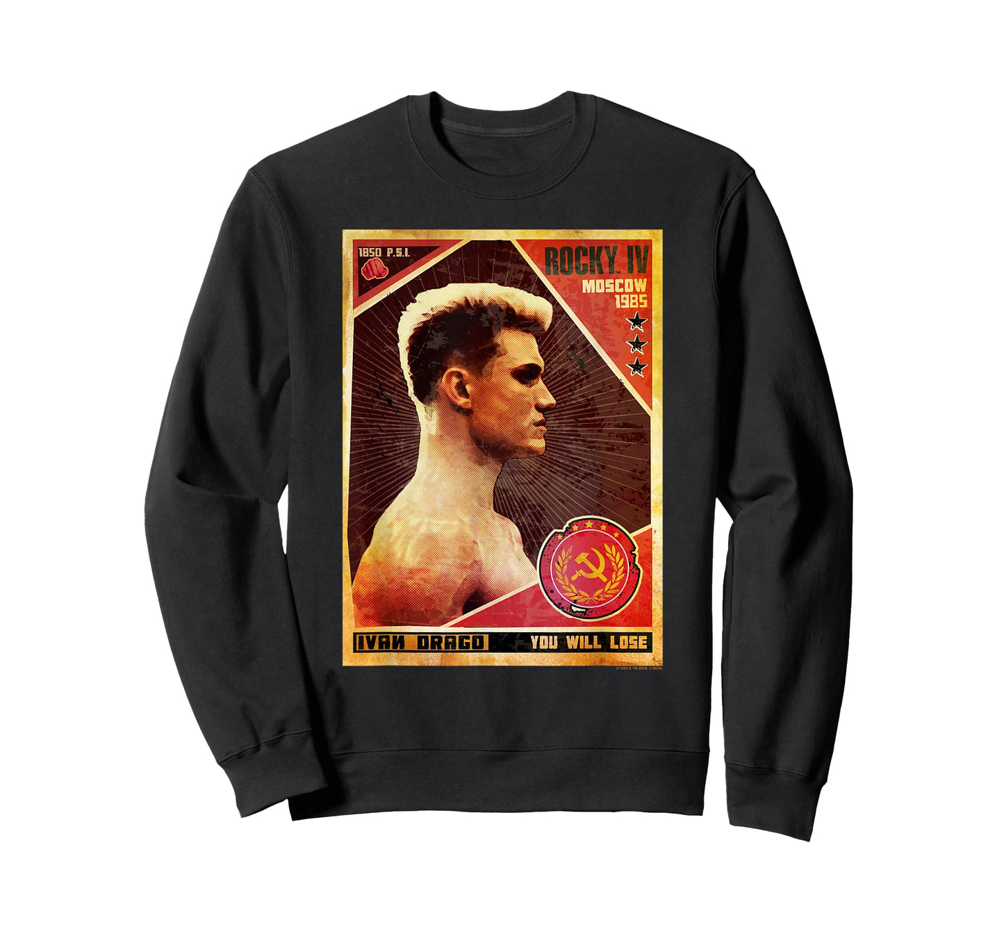 Rocky IV You Will Lose Ivan Drago Poster T-Shirt