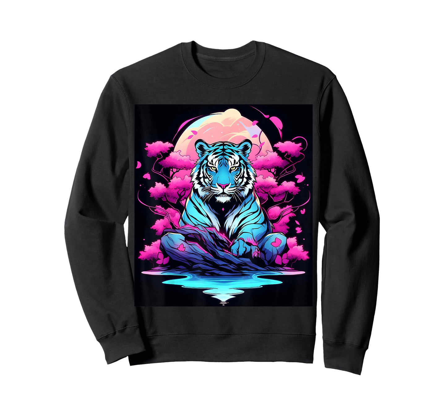 Graphic Showcasing a Striking Tiger in the Darkness T-Shirt