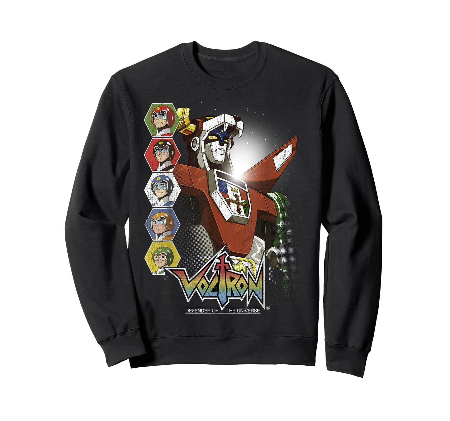 Voltron Defender of The Universe Lions Unite Graphic T-Shirt T-Shirt