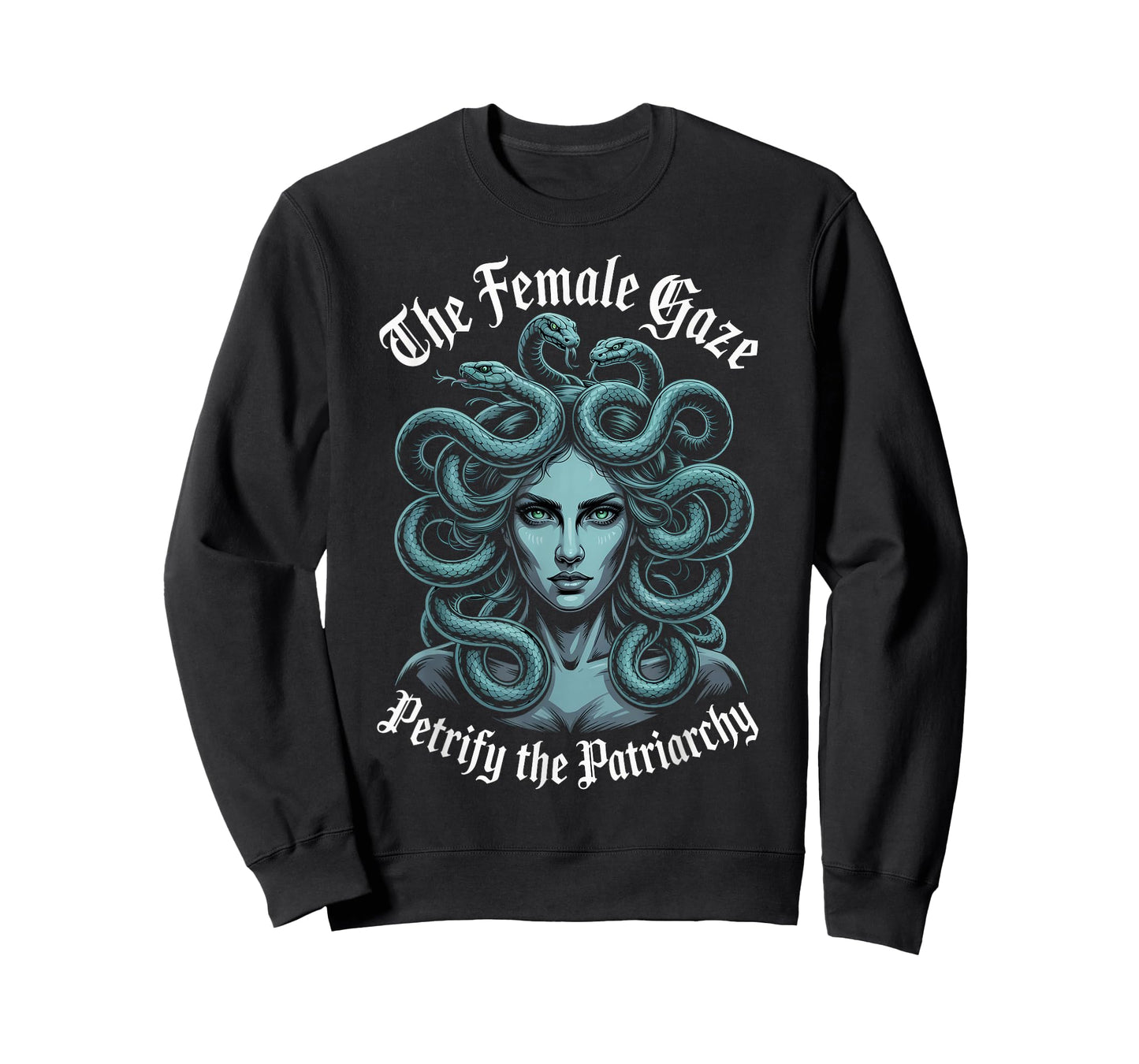 Petrify The Patriarchy Greek Mythology Goddess Female Medusa T-Shirt
