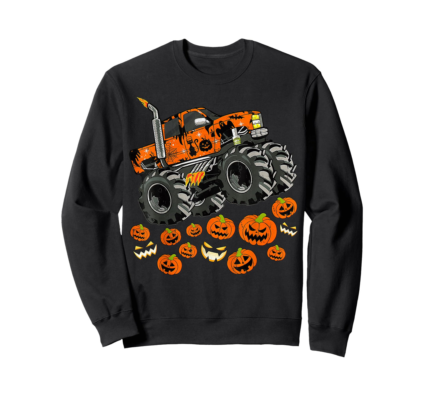 Pumpkin Monster Truck Halloween Costume T-Shirt