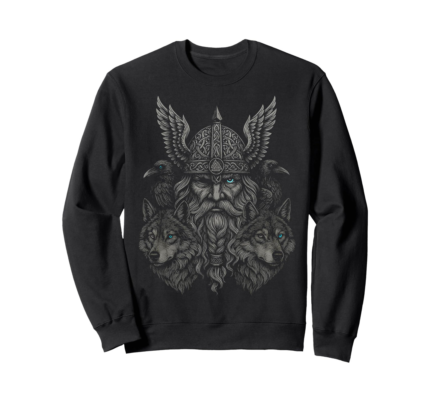 Walhalla Odin Dead Animals Raven Wolf Nordic Myths Viking T-Shirt