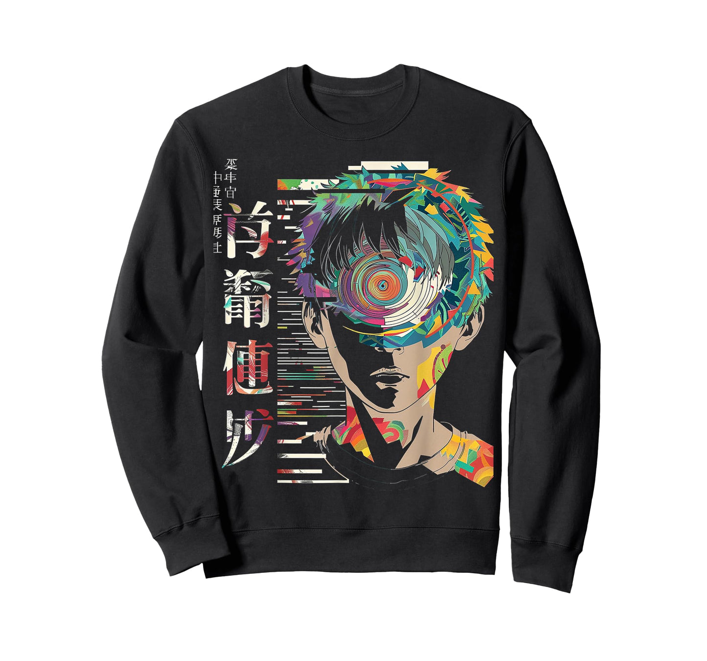 Anime Manga Motif Mandala Artwork Anime T-Shirt