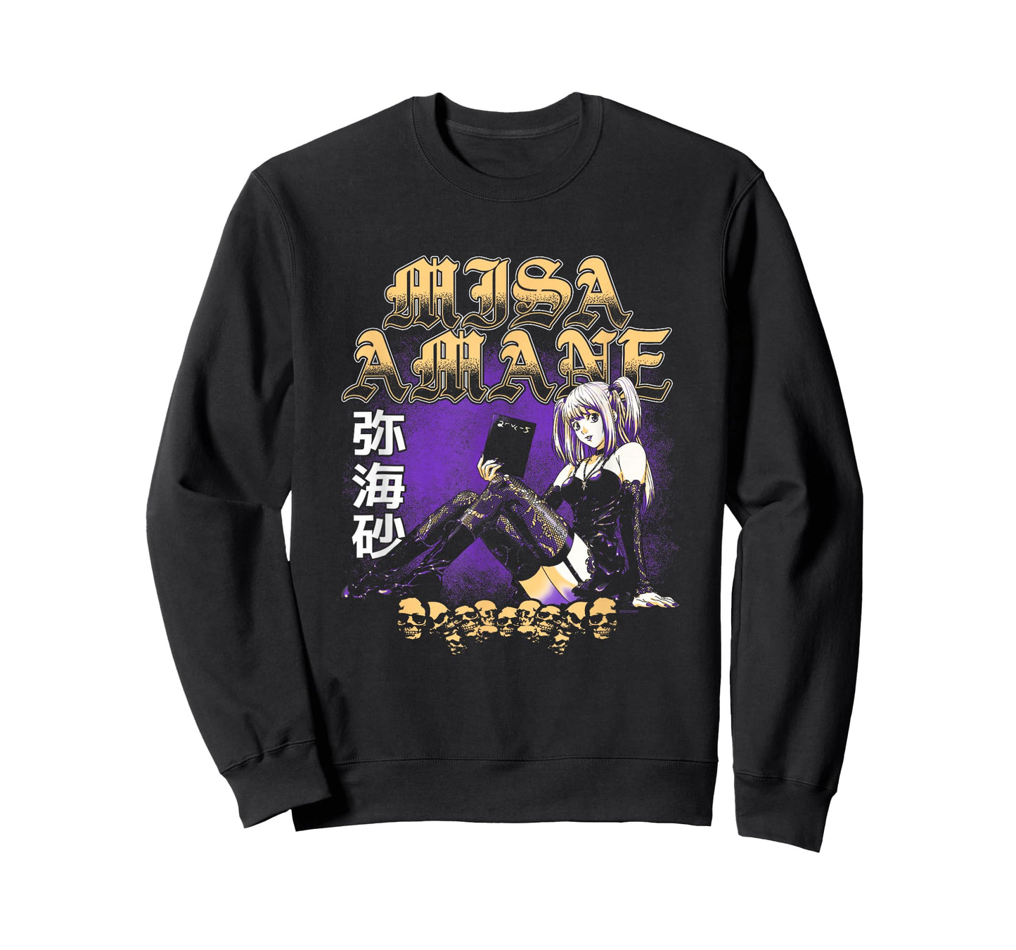 Death Note Misa Amane Old English Text Anime T-Shirt