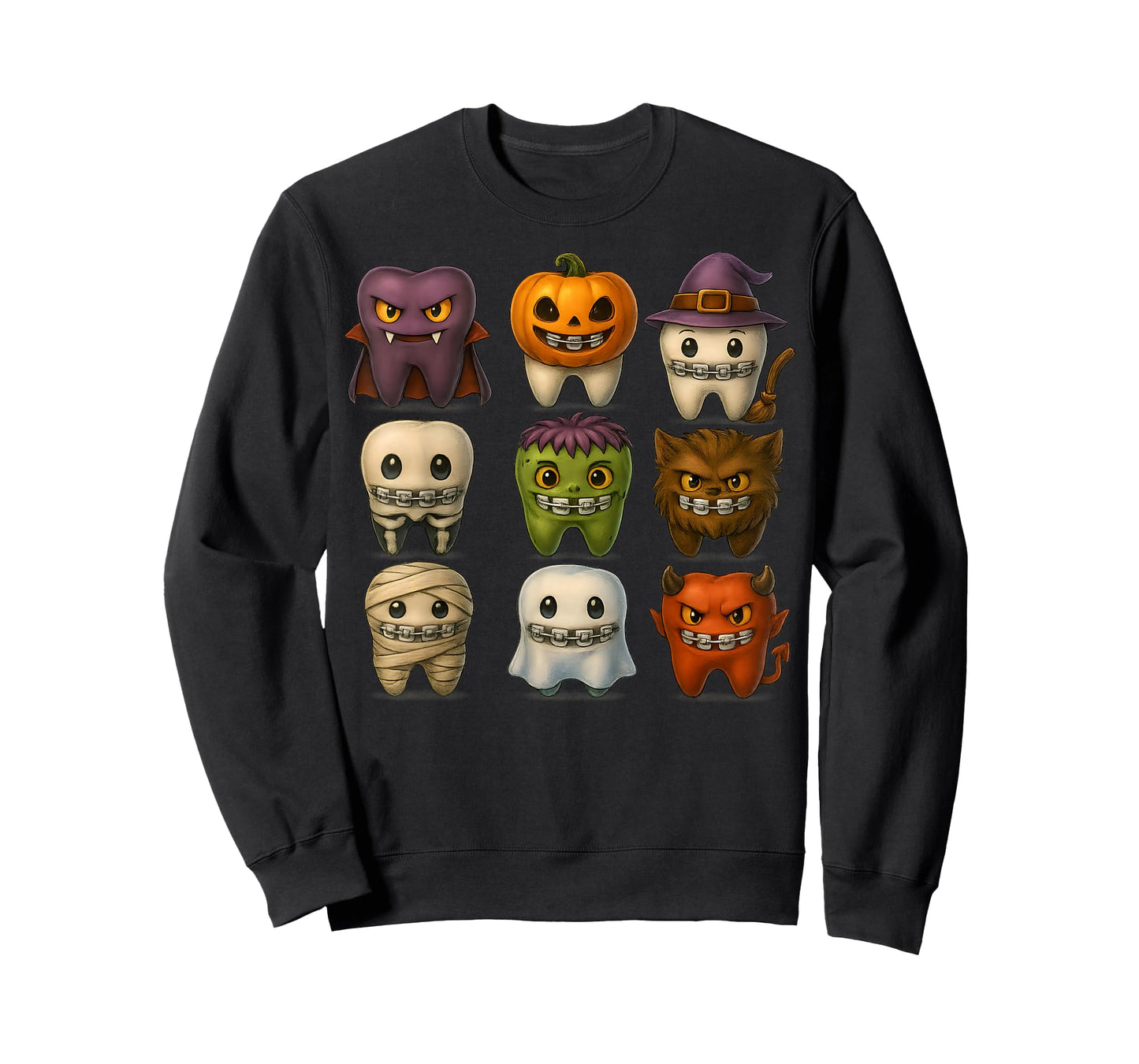 Funny Halloween Braces Squad Dentist Costume T-Shirt