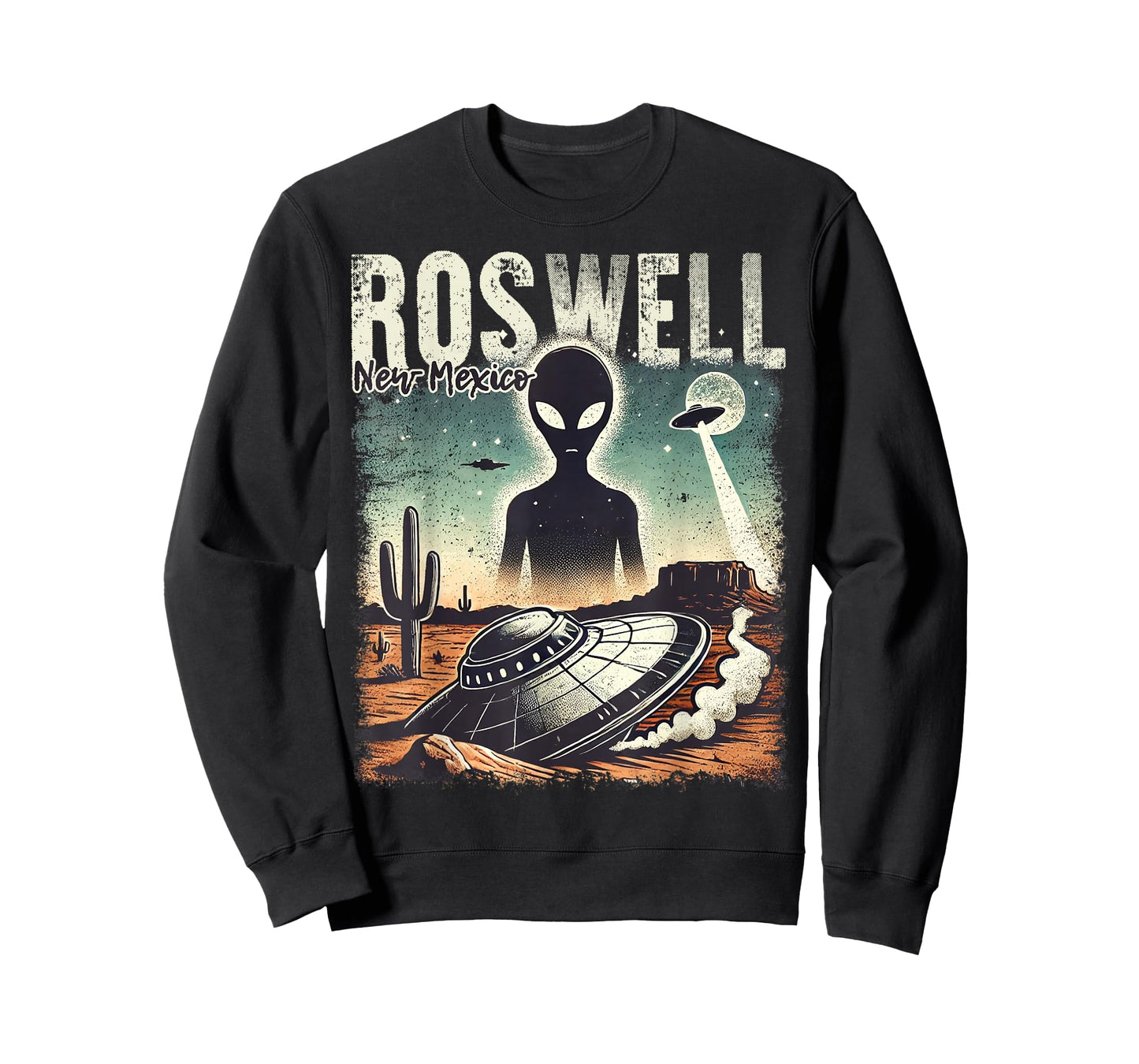 Roswell New Mexico 1947 Alien Abduction UFO Crash Vintage T-Shirt