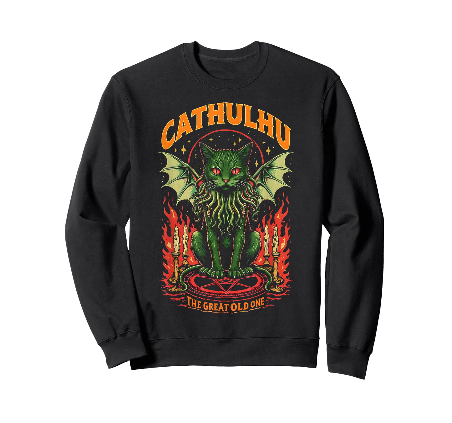 Cathulhu Cosmic Horror Cthulhu Lovecraft Cat T-Shirt