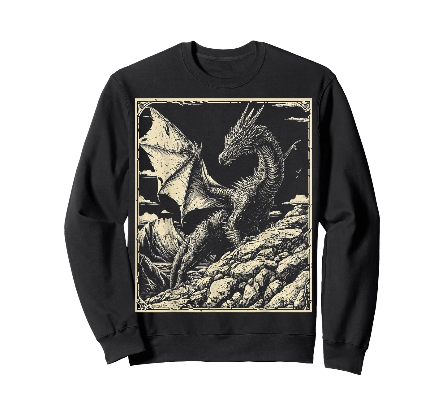 Dragon Drawing Nature Animal Art Graphic Dragon T-Shirt