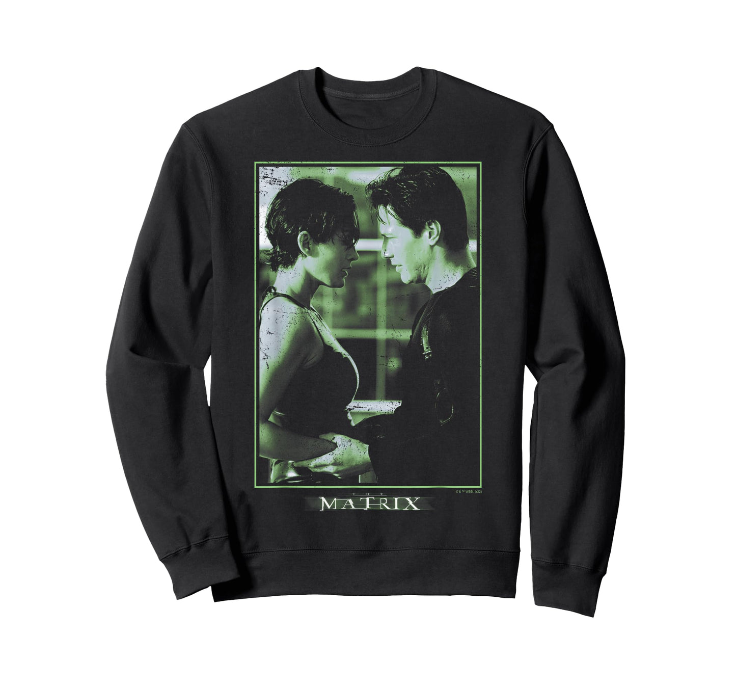 The Matrix Neo and Trinity Portrait Centered T-Shirt
