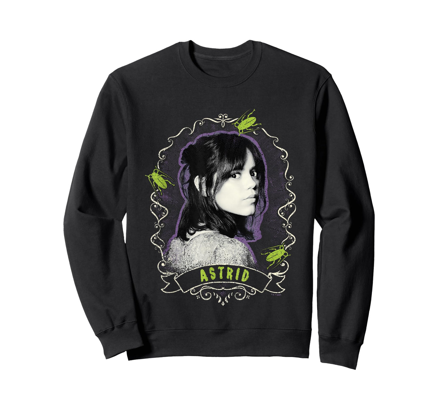 Beetlejuice Beetlejuice Astrid Deetz Face Portrait Vintage T-Shirt
