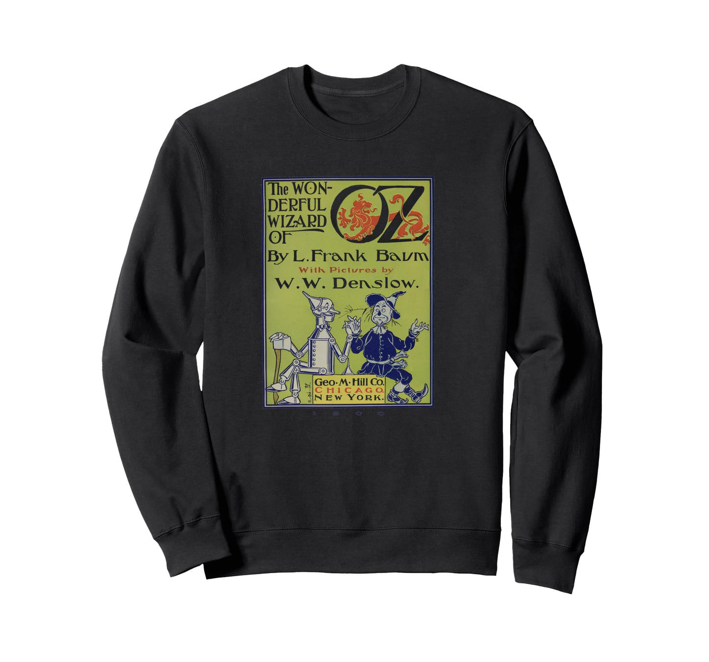 Vintage Scarecrow & Tin Man Vintage Wizard of OZ Book Poster Long Sleeve T-Shirt
