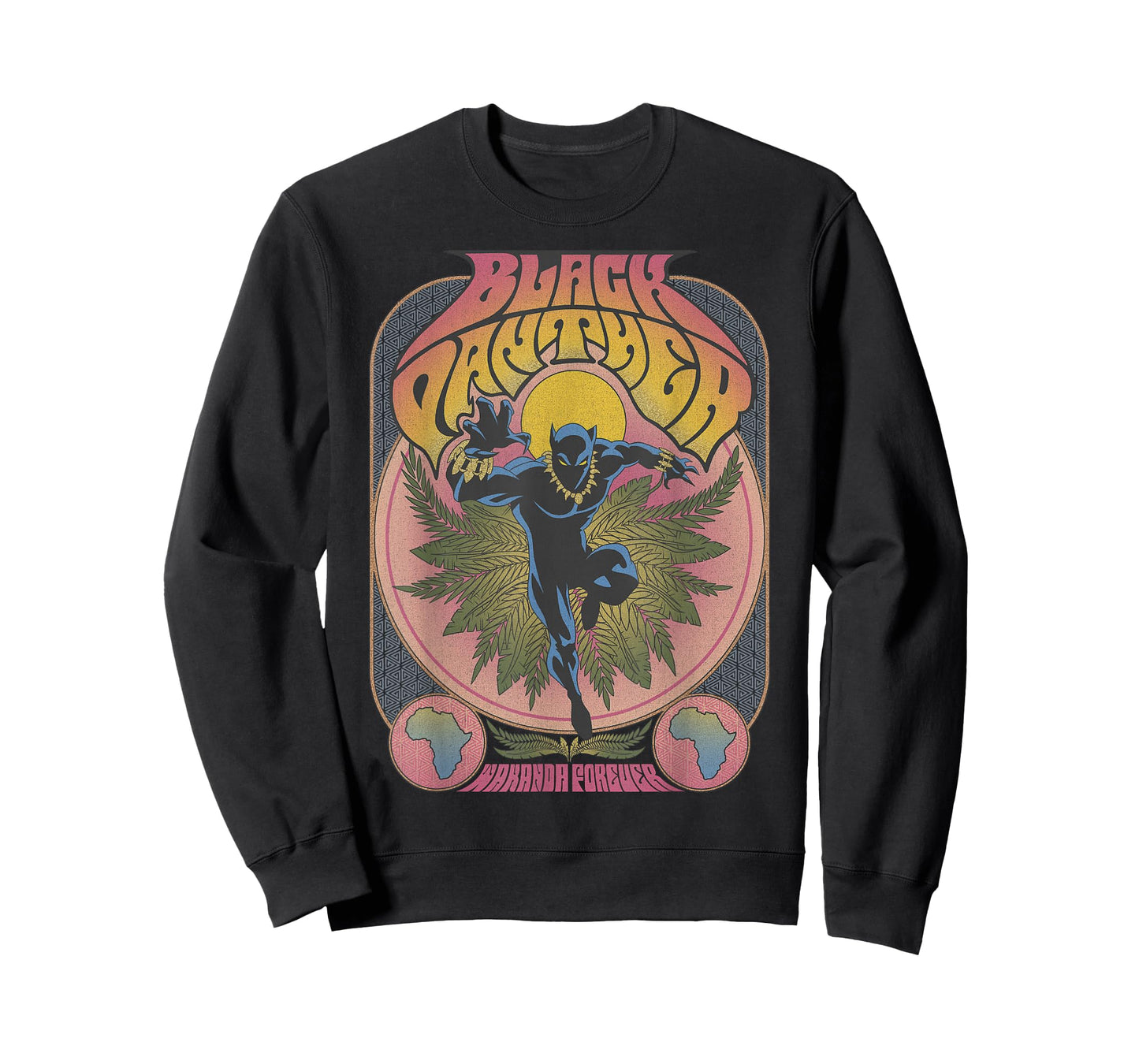 Marvel Black Panther Vintage 70's Poster Style T-Shirt