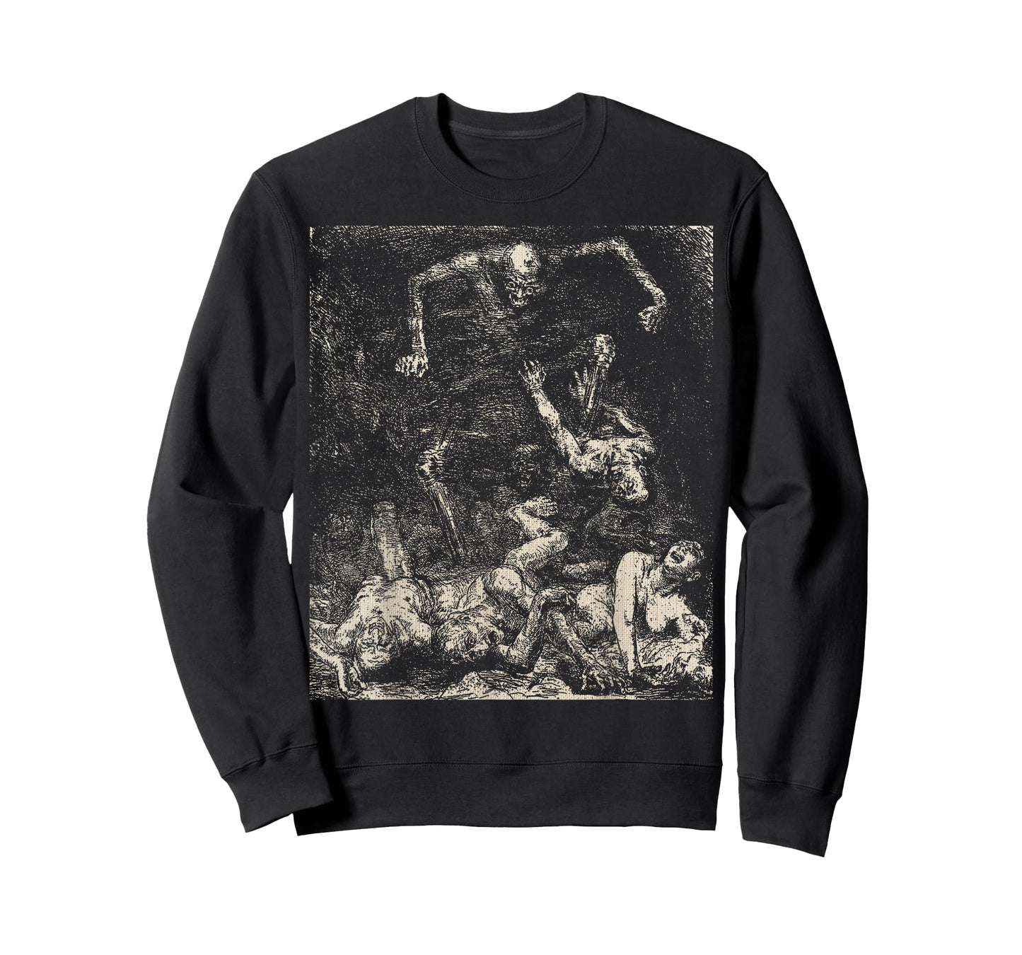 Retro Halloween Evil Demon Rise From the Dead Creepy Macabre T-Shirt