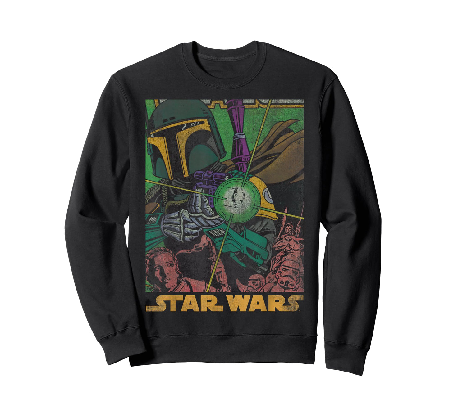 Star Wars Boba Fett Vintage Comic Book T-Shirt
