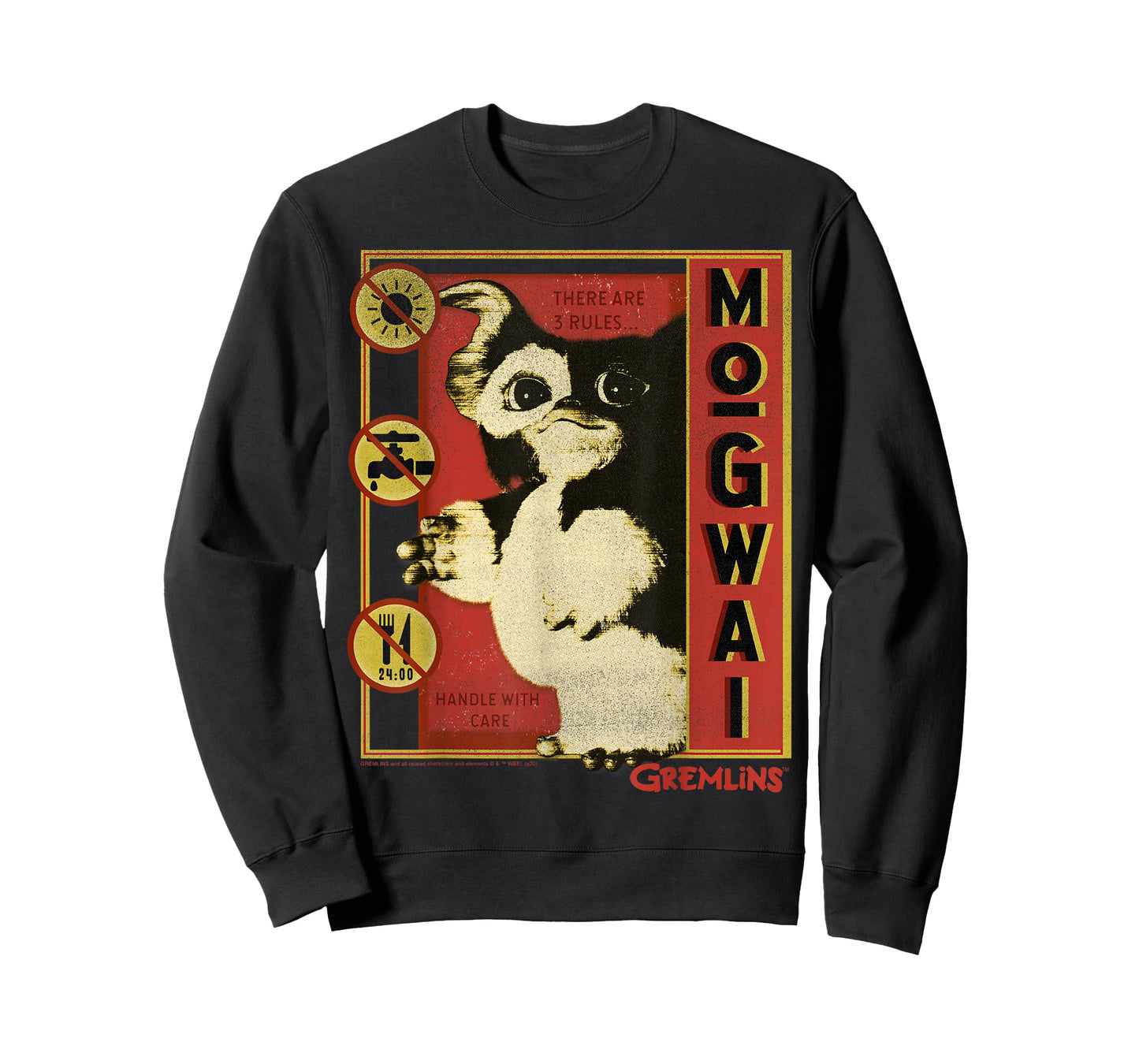 Gremlins Mogwai Three Rules Poster T-Shirt Small