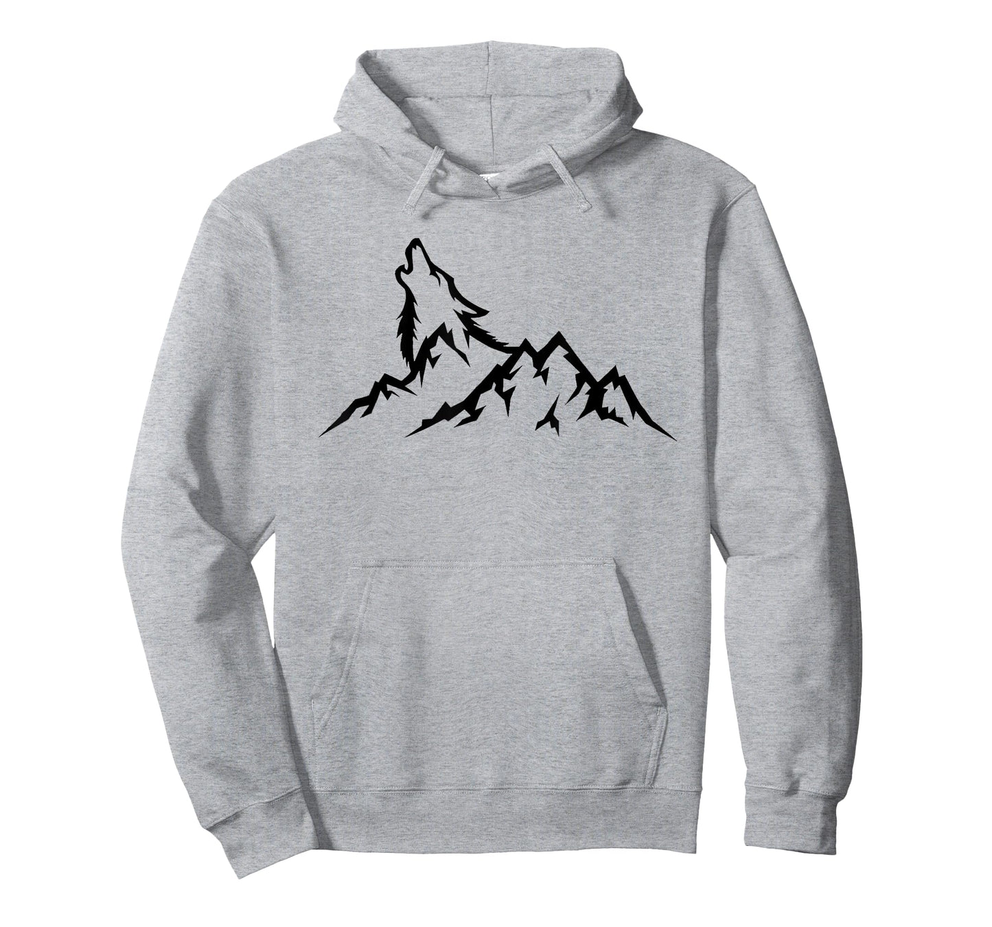 Wolf Mountain T-Shirt - Retro Wildlife Howling Wolf Nature T-Shirt