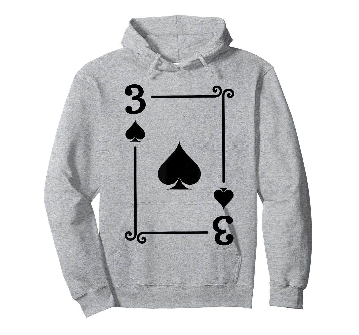Playing Cards Costume - 3 Spades Card - Three Card T-Shirt