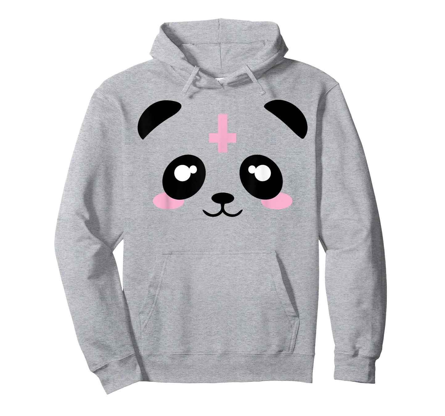 Pastel Goth Kawaii Punk Upside Down Cross Panda Shirt