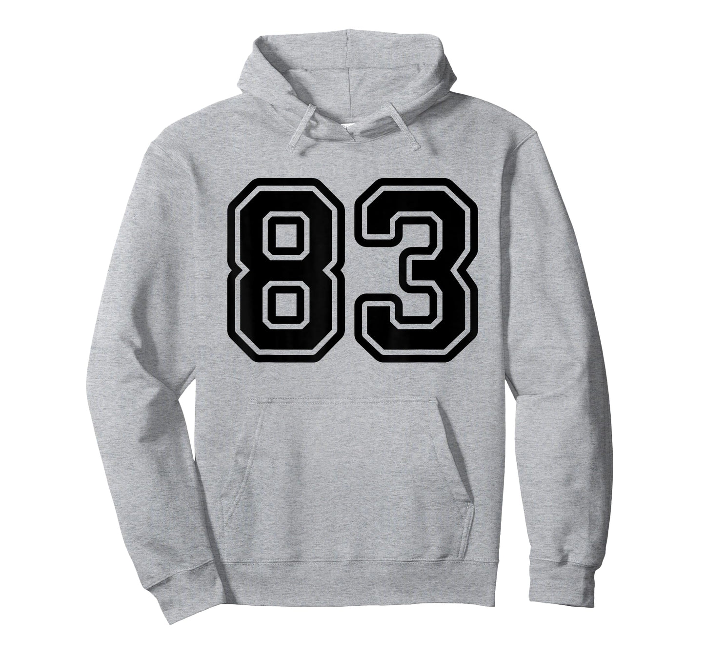Number #83 Black Sports Team Varsity Number 83 T-Shirt