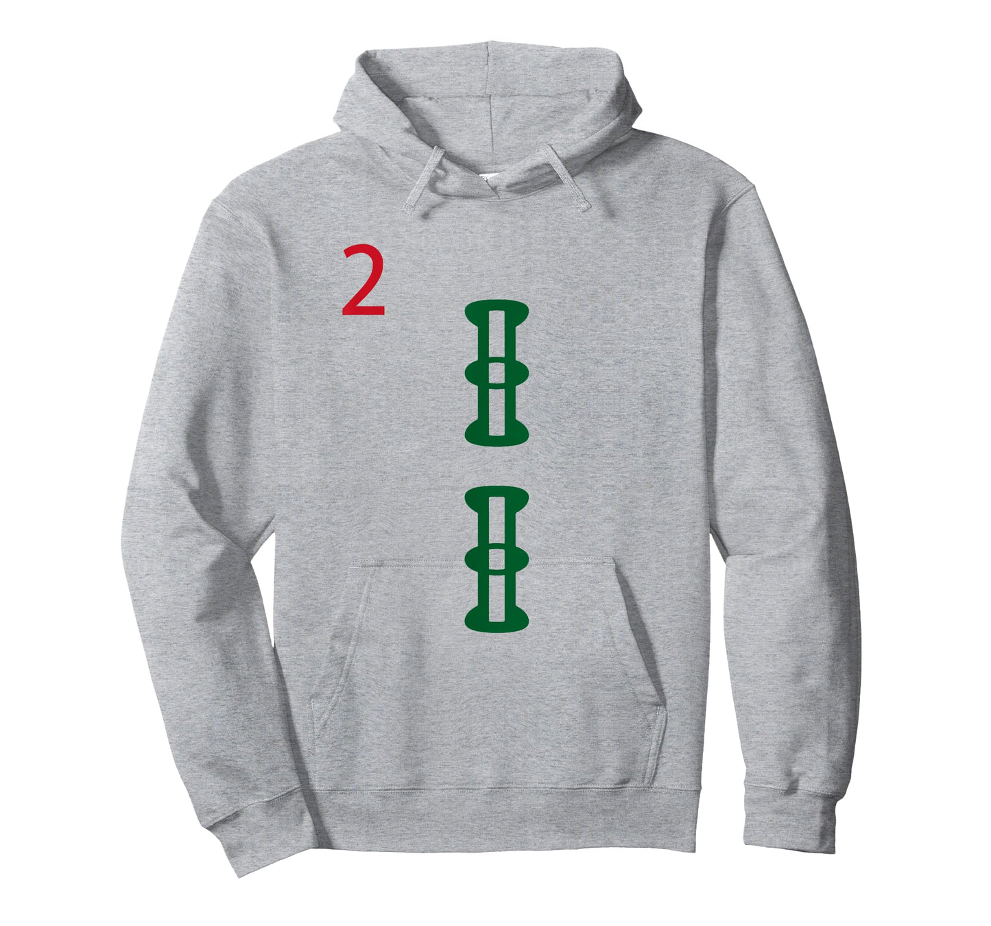 Chinese Mah Jong Bamboo Sozu Two Tile Mahjong Costume T-Shirt