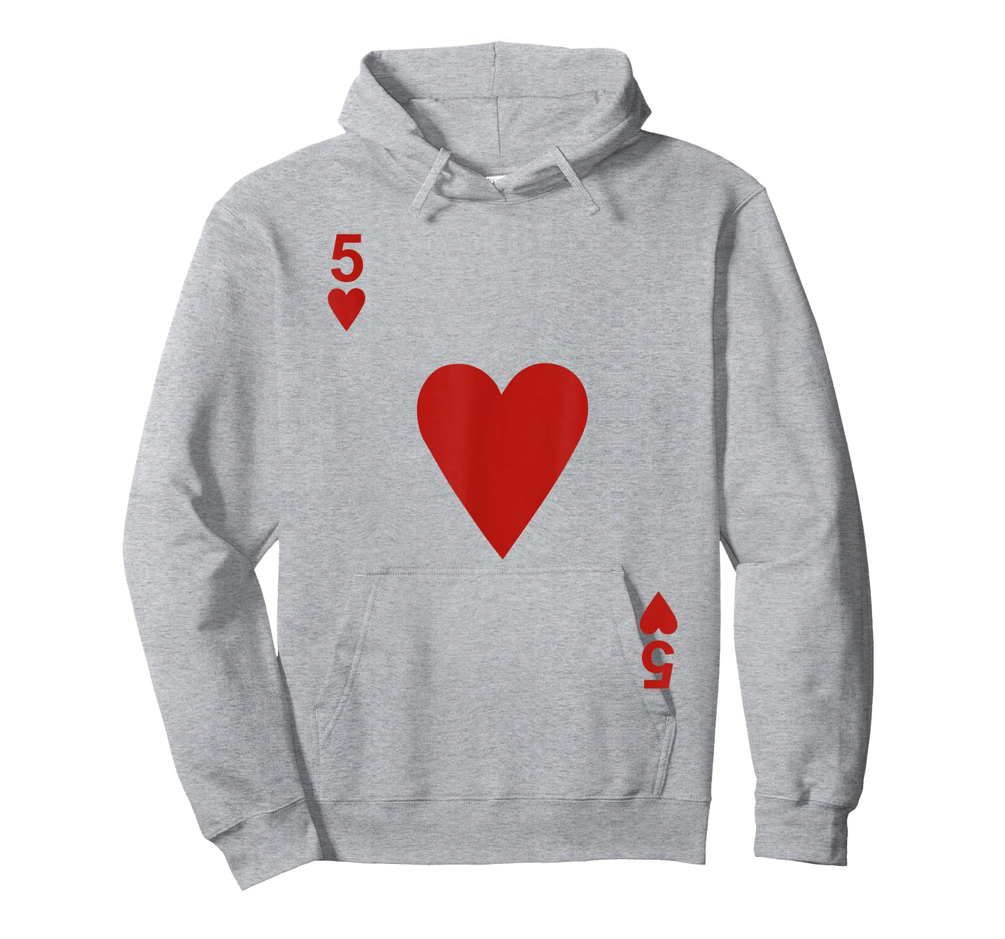 Five of hearts Tshirt Blackjack Cards Poker 21 5 Tee shirt T-Shirt