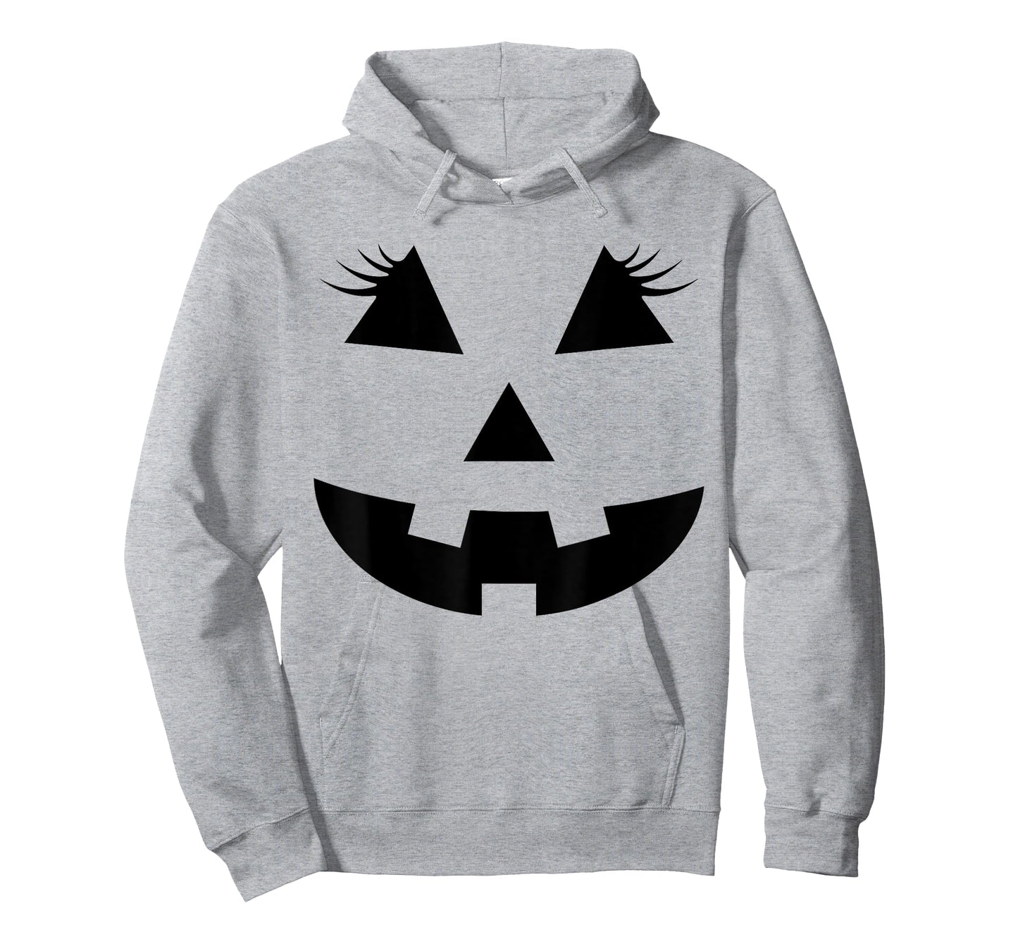 Jack O Lantern Face Pumpkin Eyelashes Hallowen Costume Funny T-Shirt