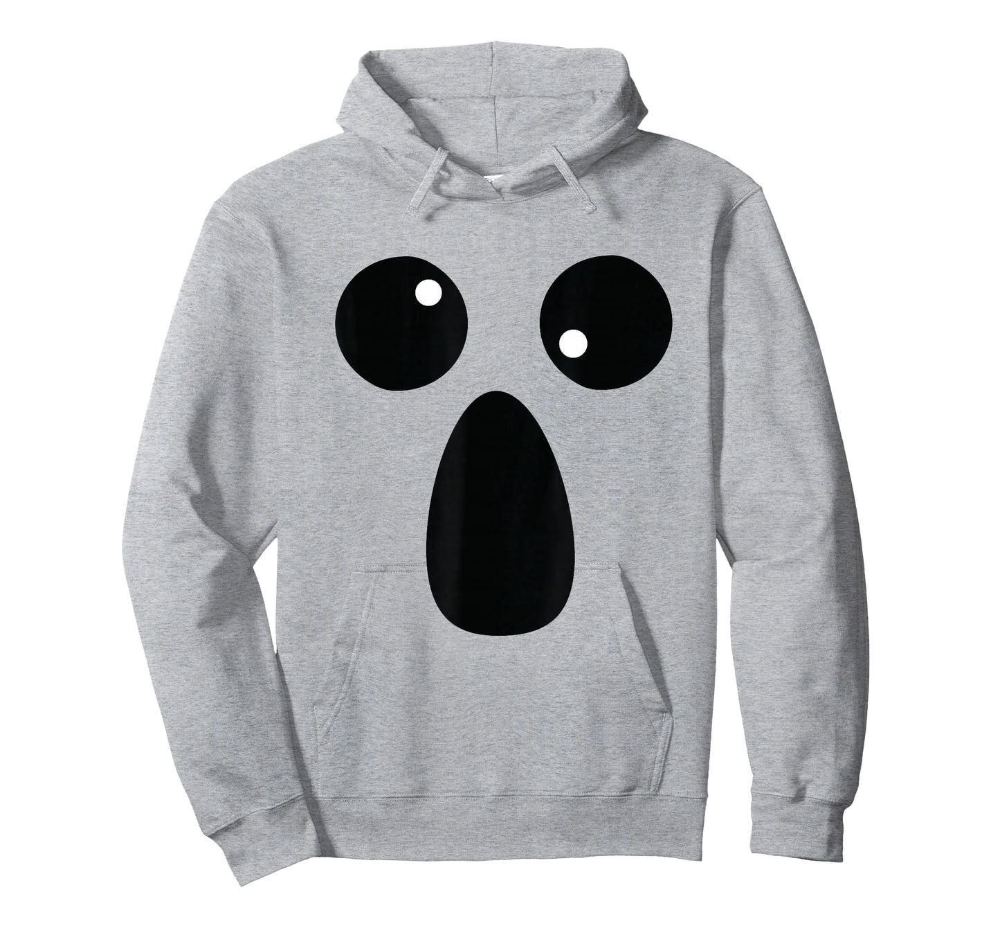 Funny Spooky Halloween Ghost Face Shirt Lazy Costume T-Shirt