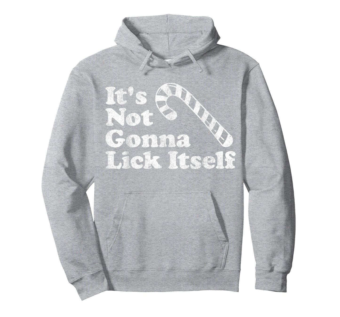 Funny Candy Cane Lick Itself Adult Christmas in July Gift T-Shirt