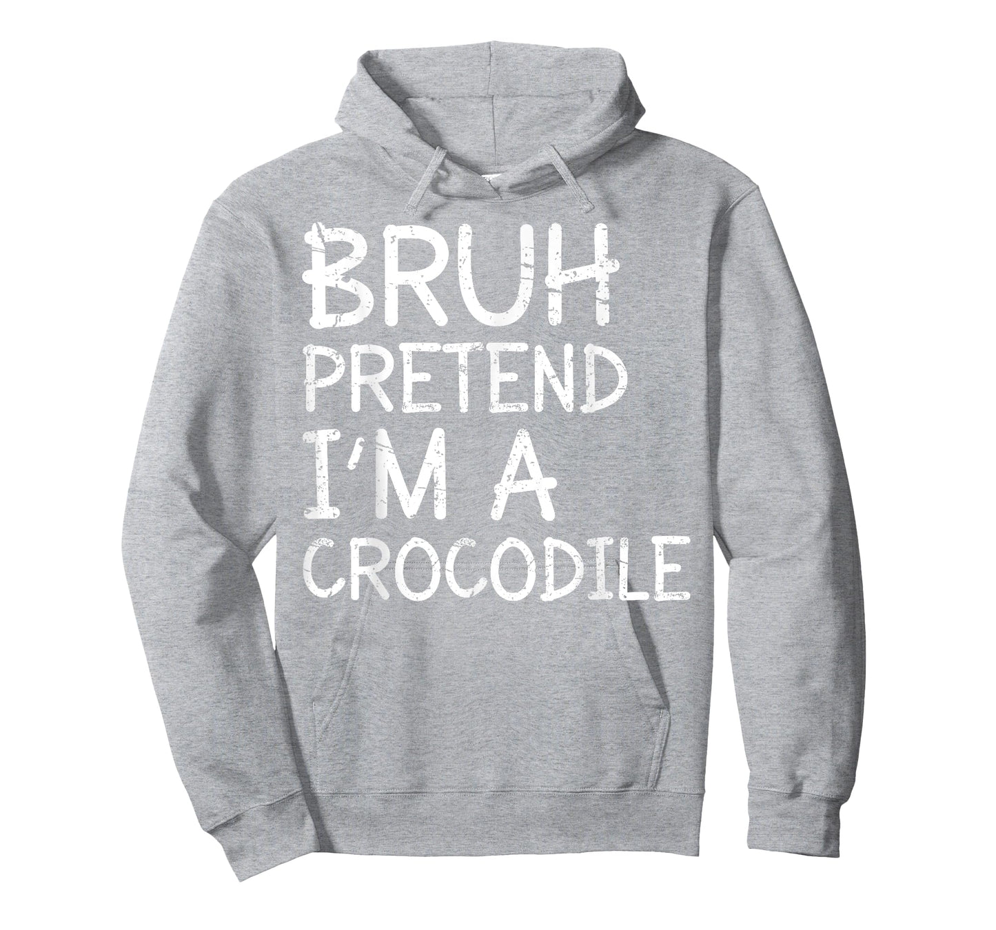 Bruh Pretend Im A Crocodile Lazy Halloween Costume Boys Kids T-Shirt