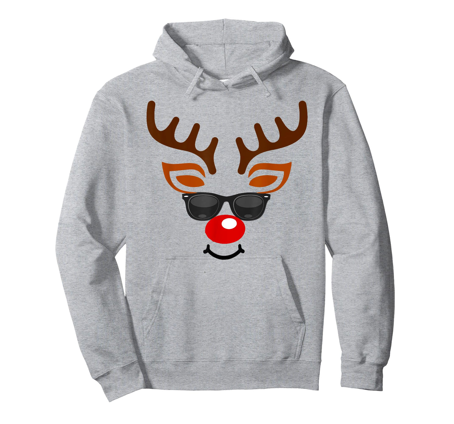 Rudolph Red Nose Reindeer Face T-Shirt Kids T-Shirt