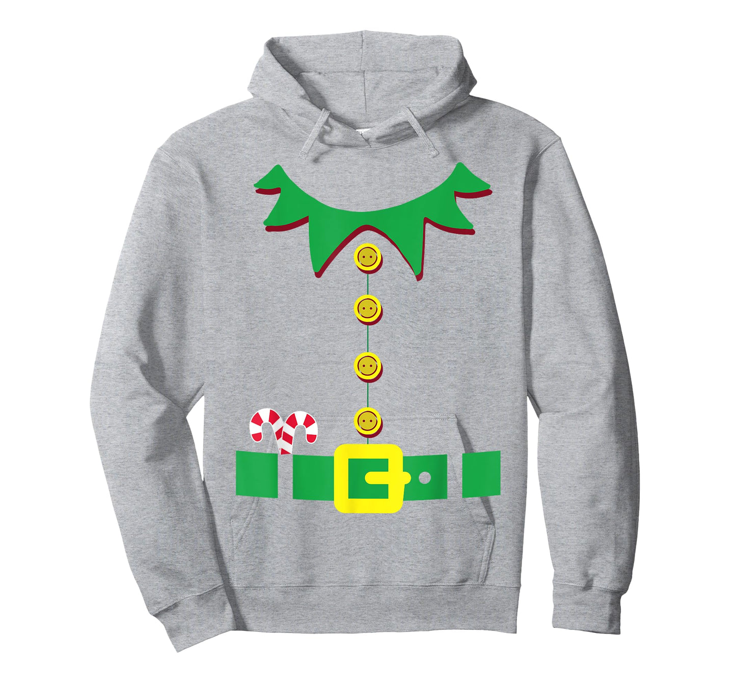 Elf Costume Santa Holiday Christmas Red T-Shirt