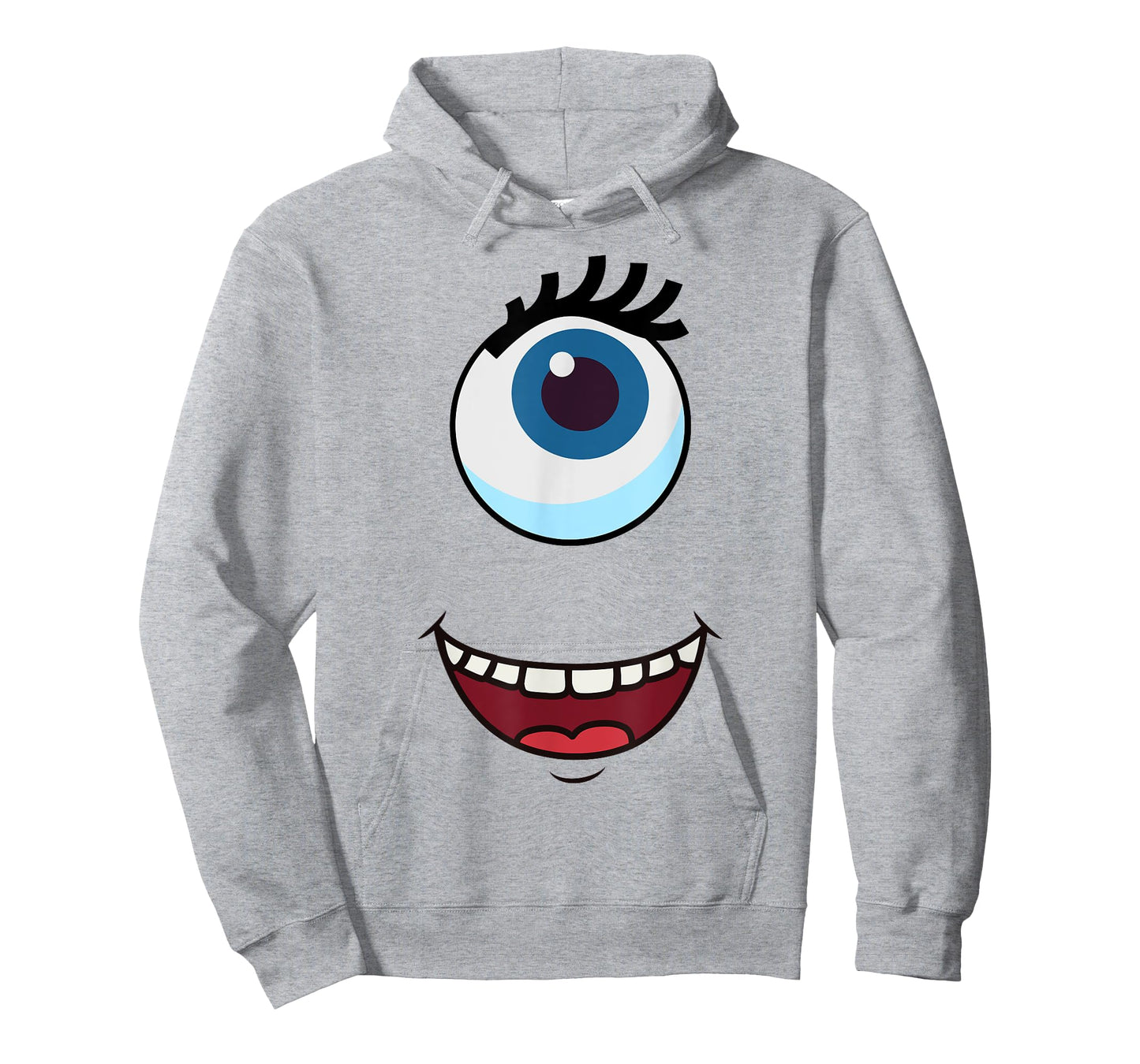 Cute One-Eyed Monster Face Easy Halloween Costume T-Shirt