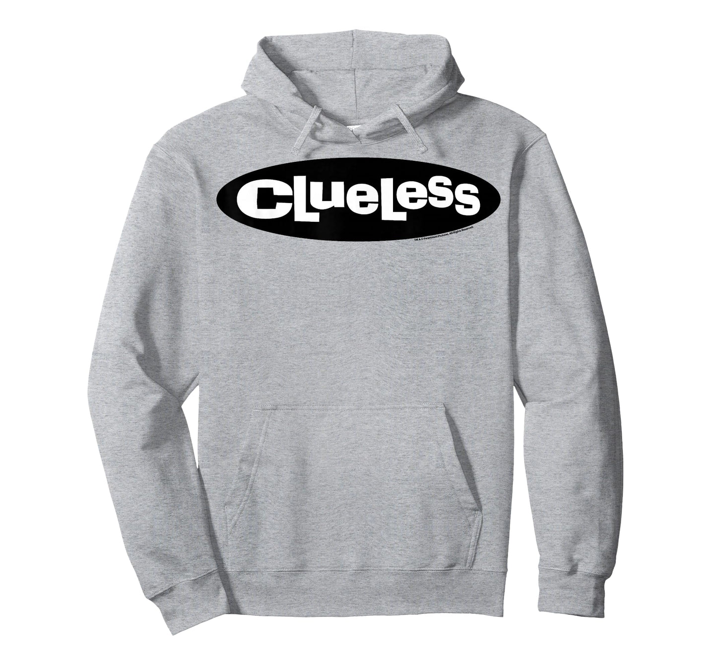Clueless Logo Black Circle White Letters Graphic T-Shirt T-Shirt