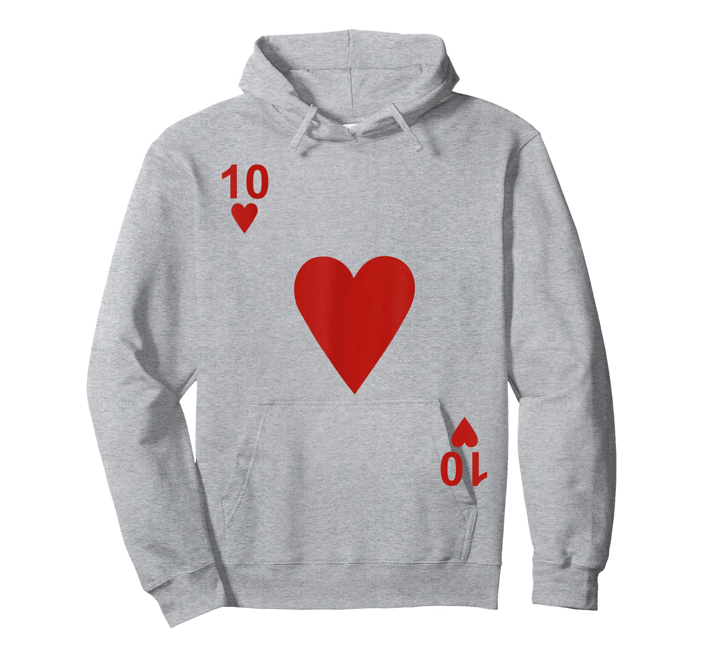 Ten of hearts Tshirt Blackjack Cards Poker 21 10 Tee shirt T-Shirt