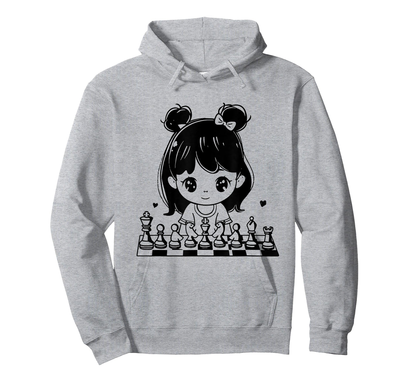 Chess Girl Cartoon Style Tabletop Games T-Shirt