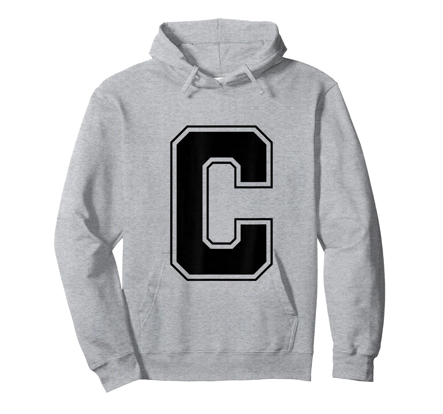Letter C Big Bold Capital Varsity Alphabet Monogram T-Shirt