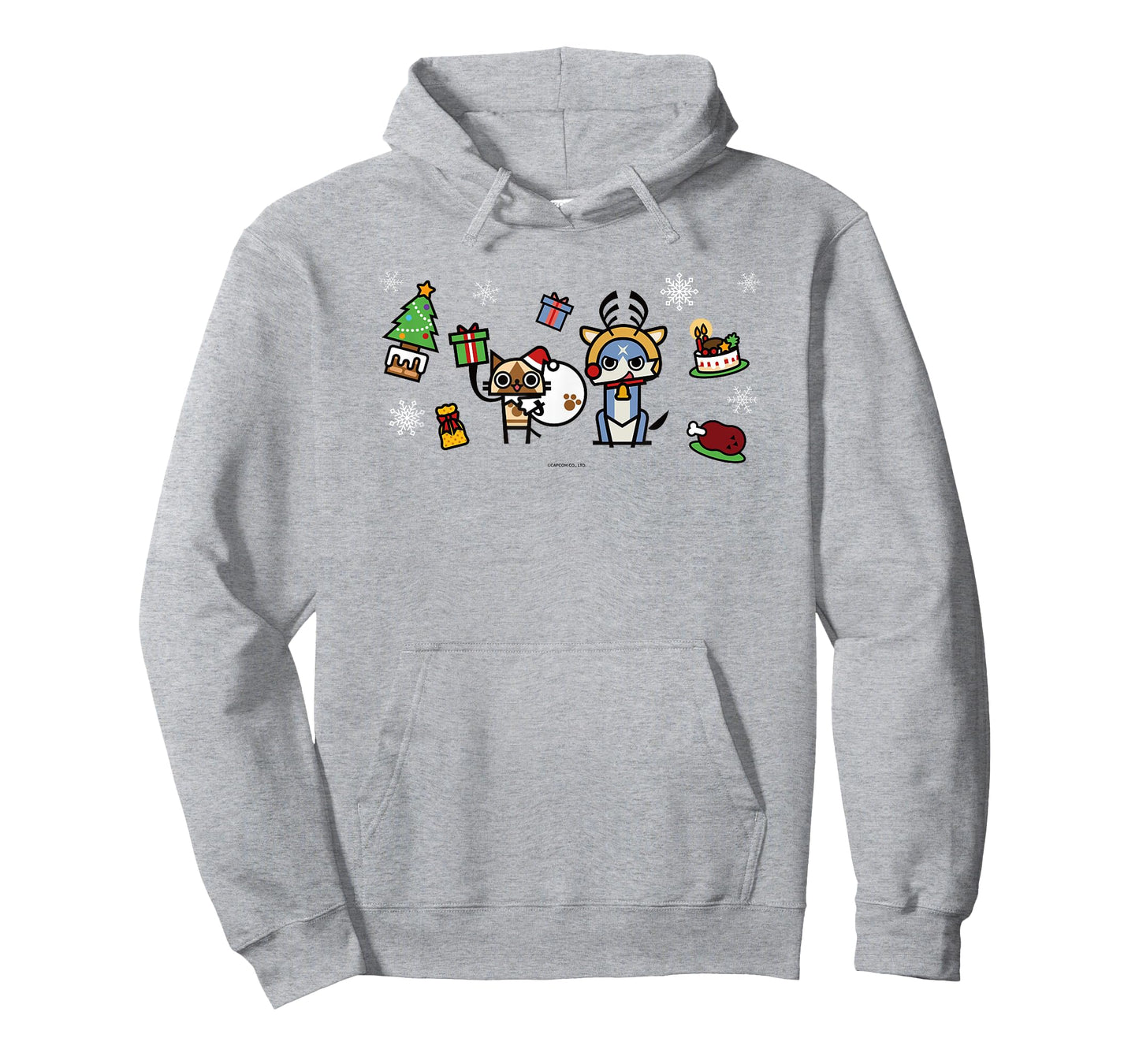 Monster Hunter Rise: Sunbreak Palamute＆Palico Christmas (B) T-Shirt