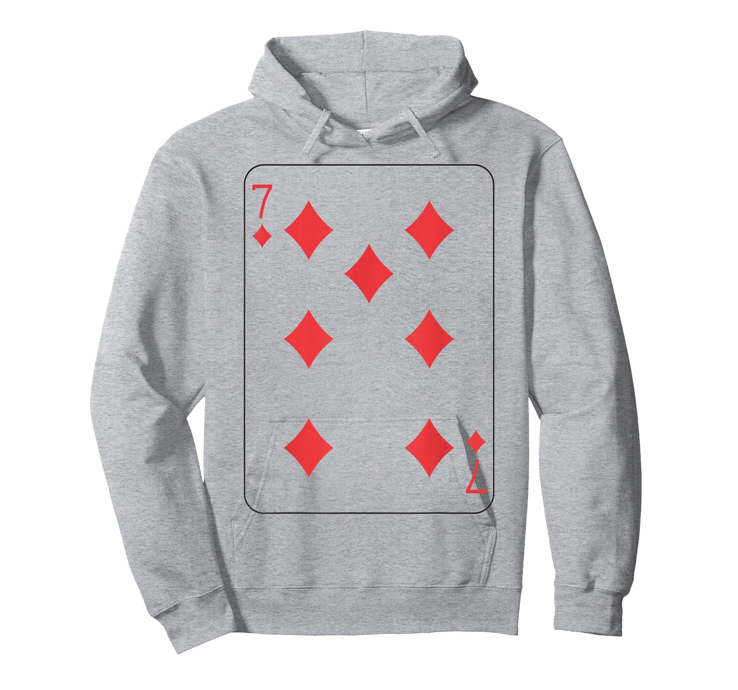 Seven of Diamonds | Deck of Cards Front and Back Costume T-Shirt